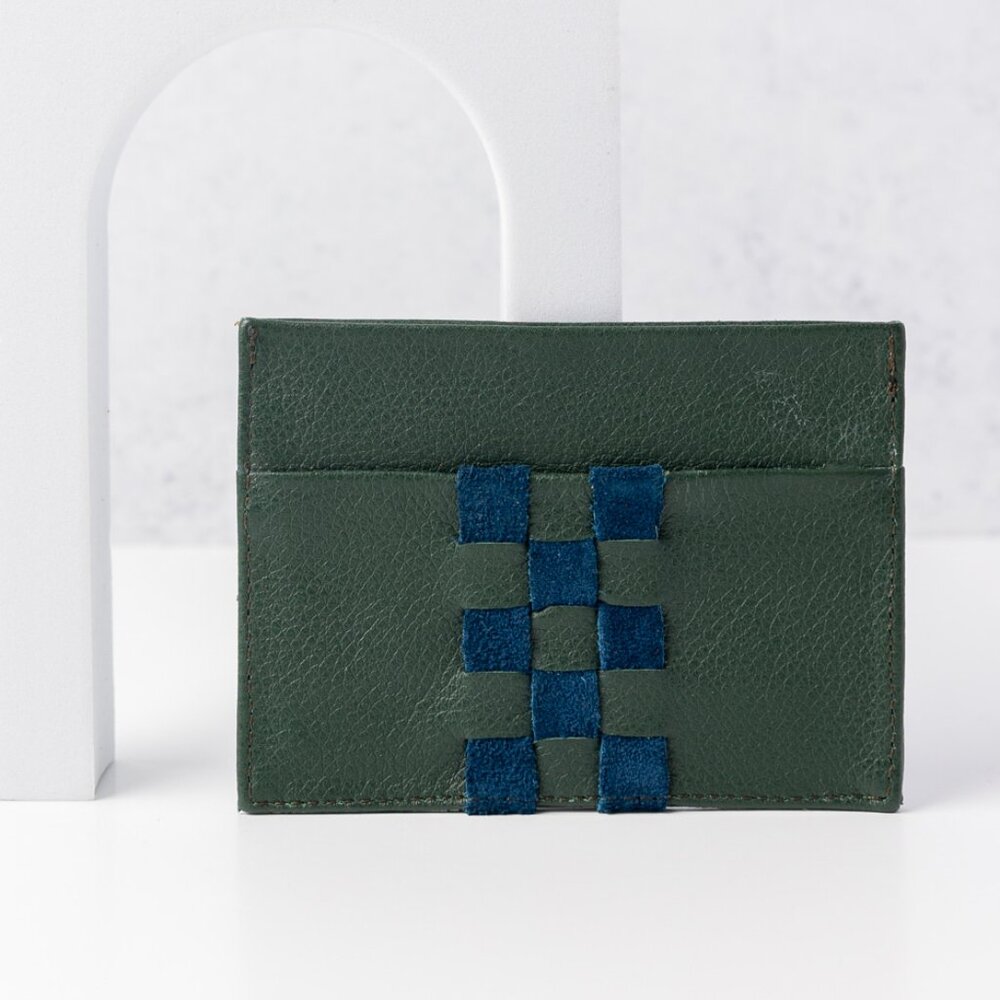 Green Leather Card Case
